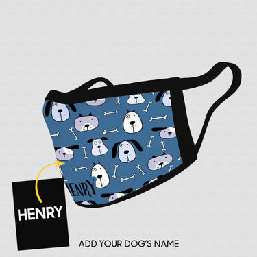 Personalized Dog Gift Idea - Cute Dogs 2 For Dog Lovers - Cloth Mask